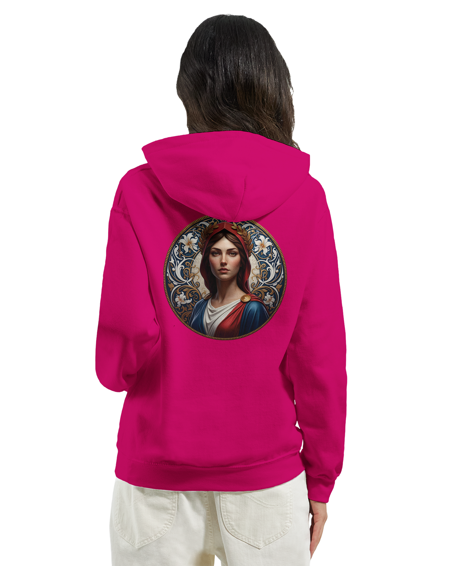 Sweat à capuche femme Marianne - Hoodie en coton et polyester