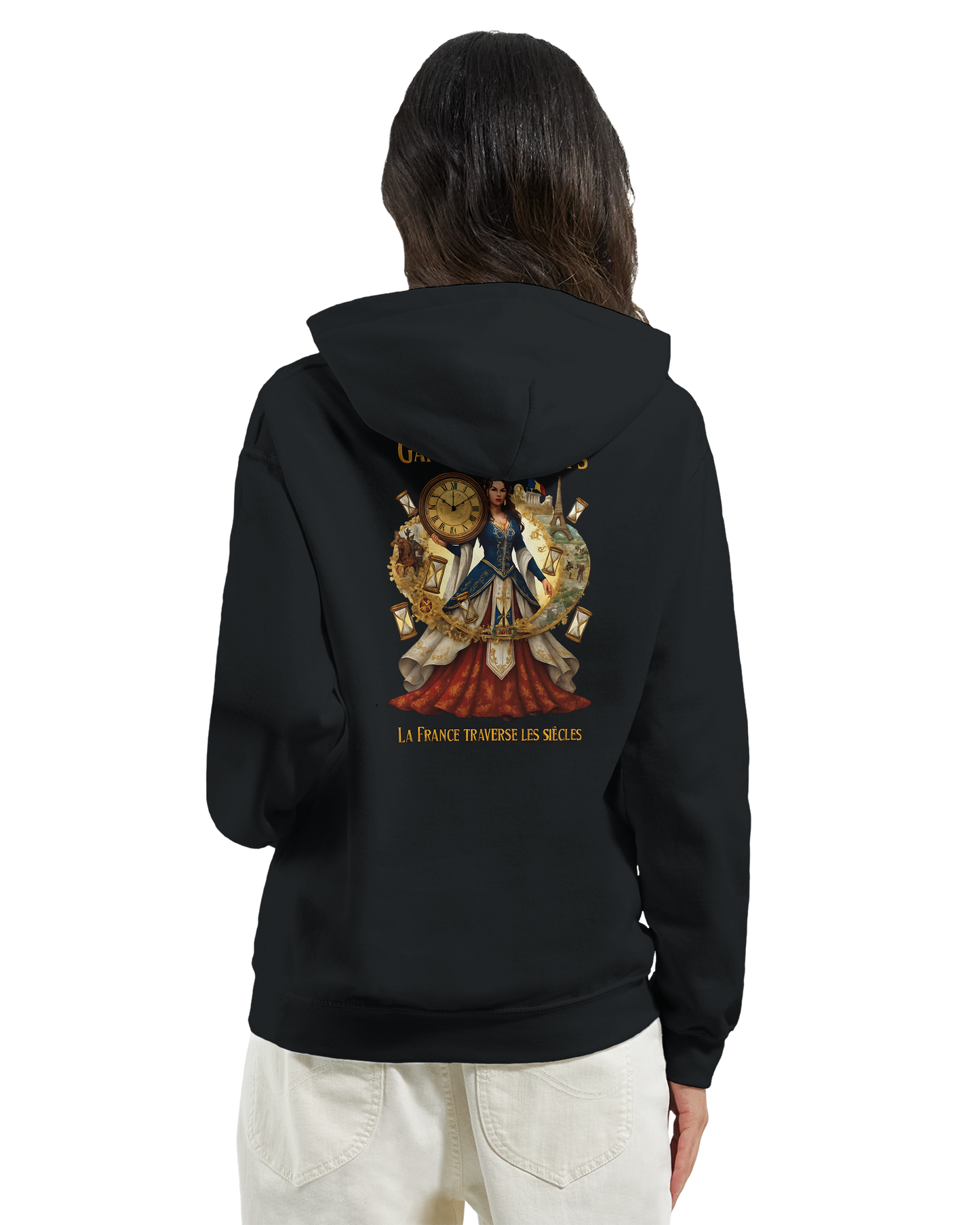 Sweat à Capuche Femme Gardienne du Temps - Confort Premium