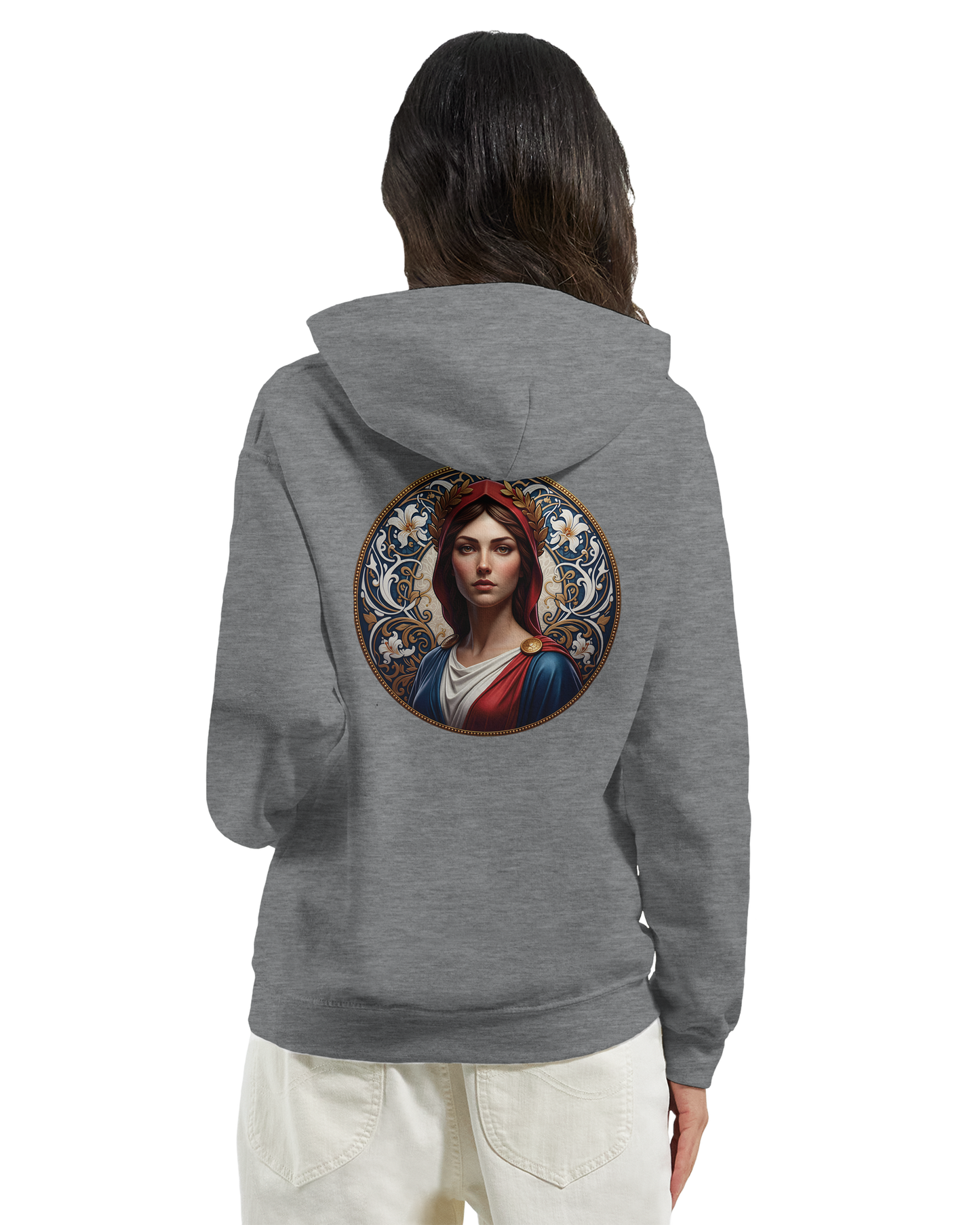 Sweat à capuche femme Marianne - Hoodie en coton et polyester