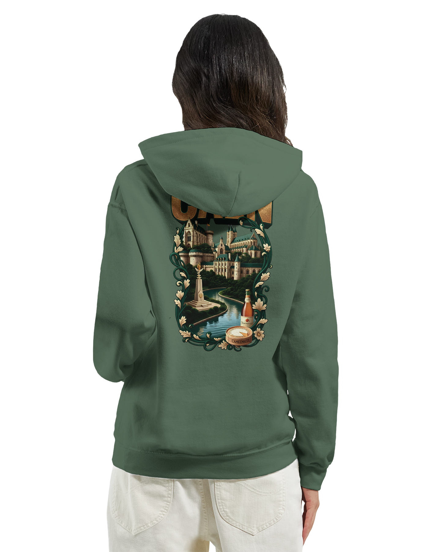 Sweat à capuche Caen - Ville de France - Unisexe Premium