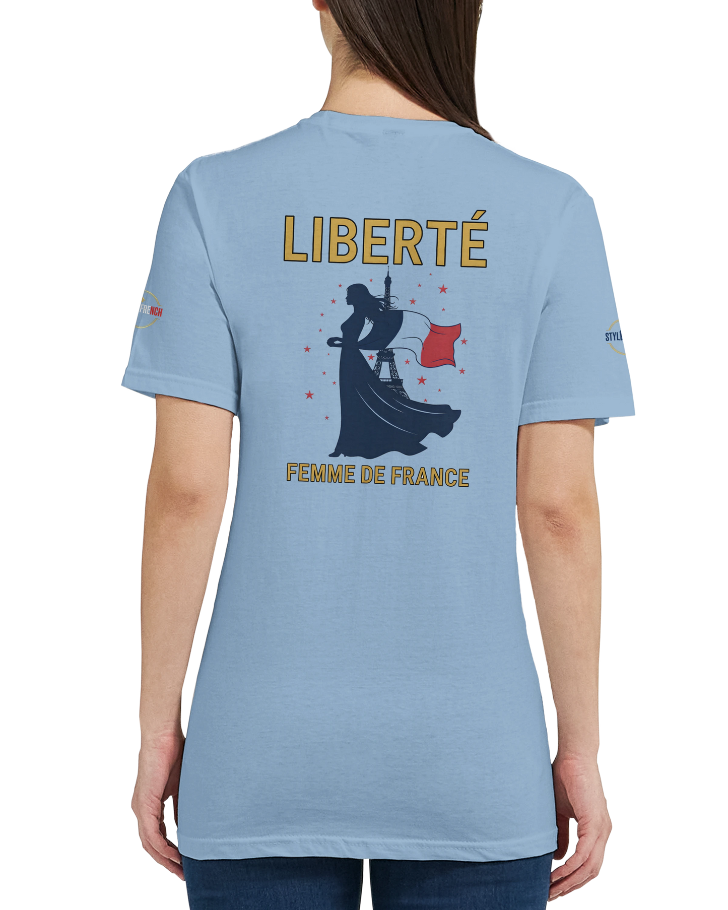 T-shirt Femme Liberté - Coton Premium Semi-Ajusté