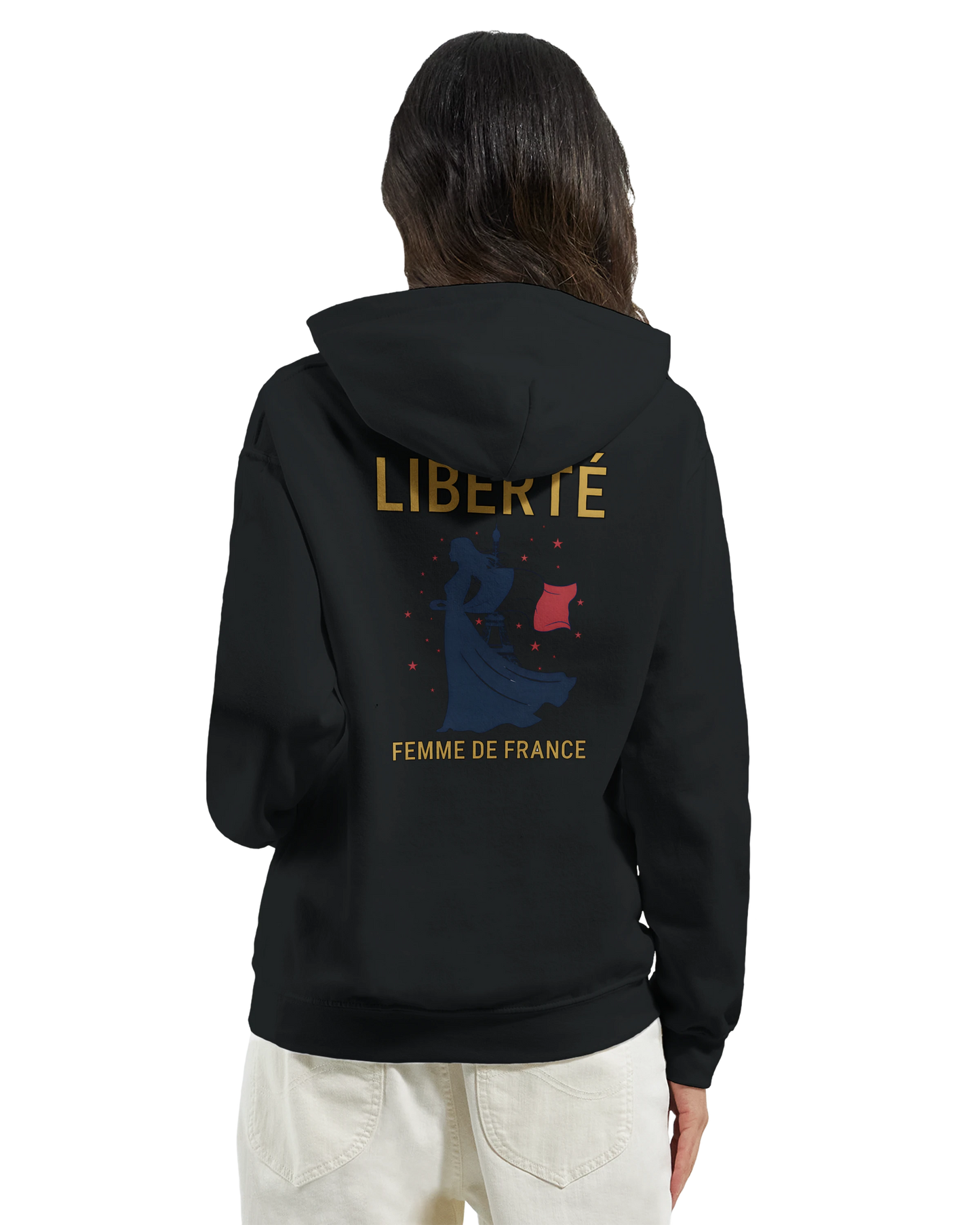 Sweat à Capuche Femme Liberté – Confort Premium et Design Élégant