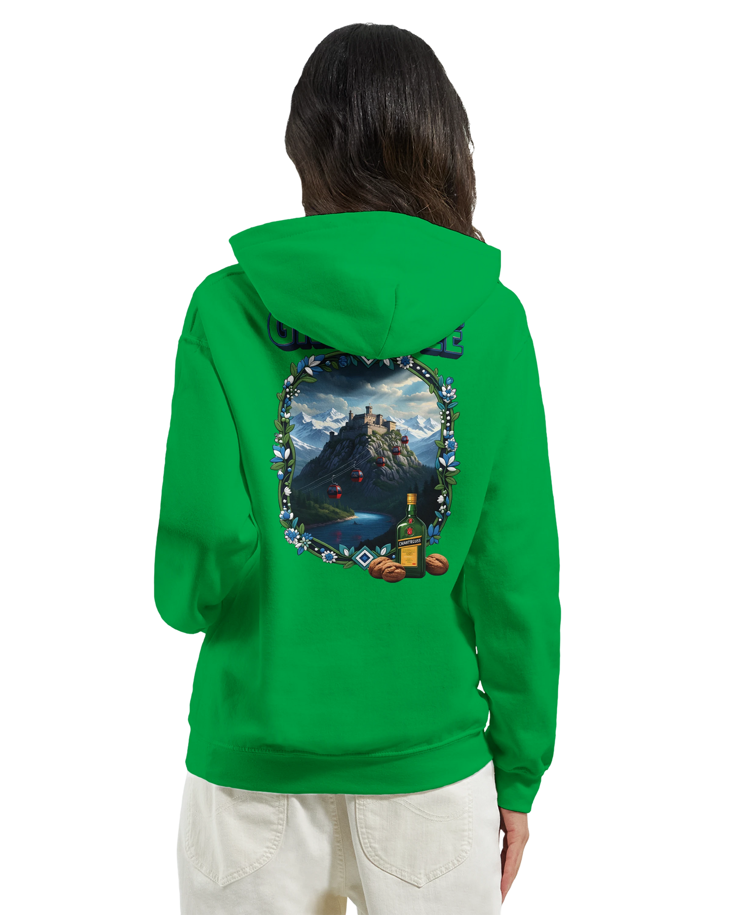 Sweat à capuche Grenoble - Collection Ville de France - Unisexe Premium