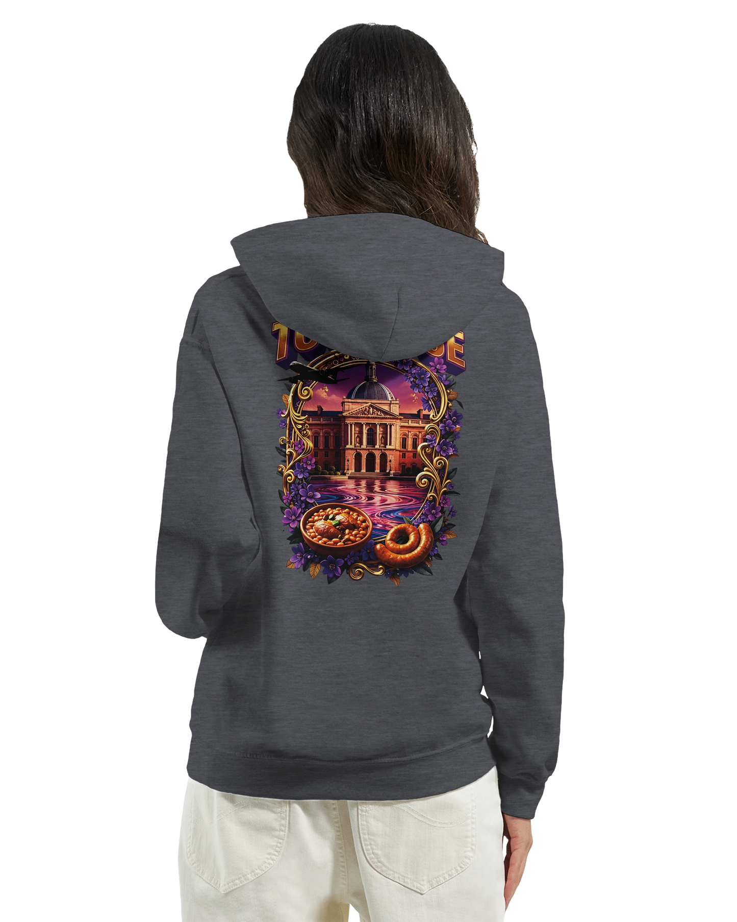 Sweat à Capuche Unisexe Toulouse – Ville de France – Confort Premium