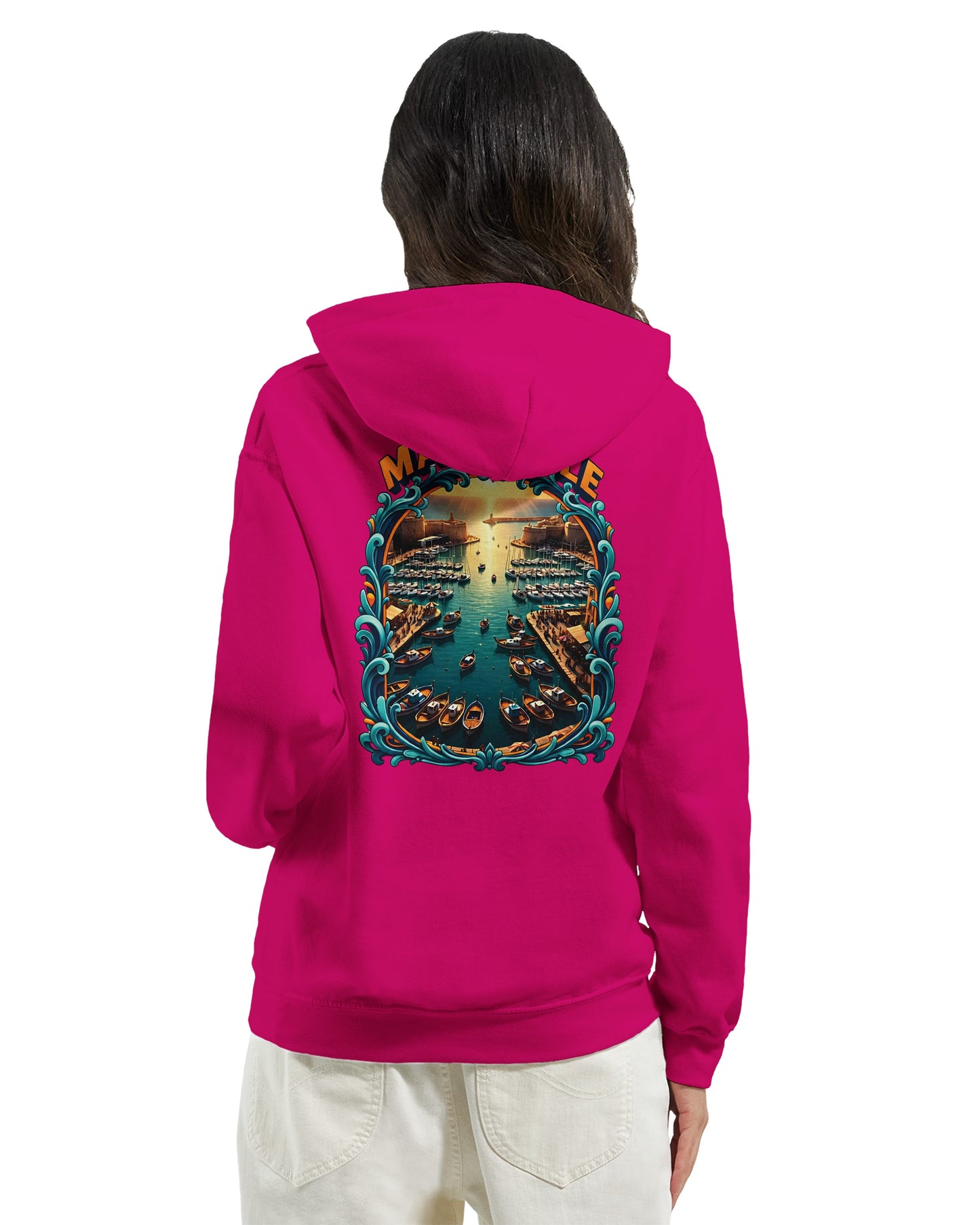 Sweat à capuche unisexe Marseille – Hoodie premium en coton mélangé