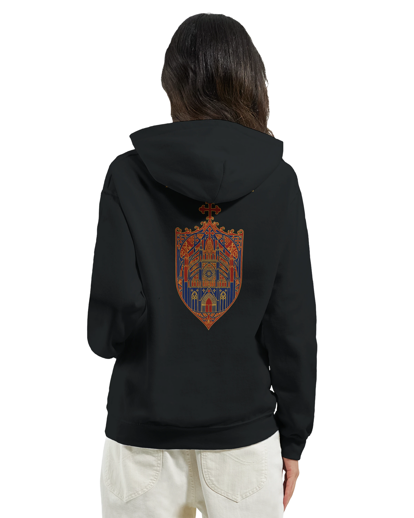 Sweat à capuche femme Rose Cathédrale – Confort Premium