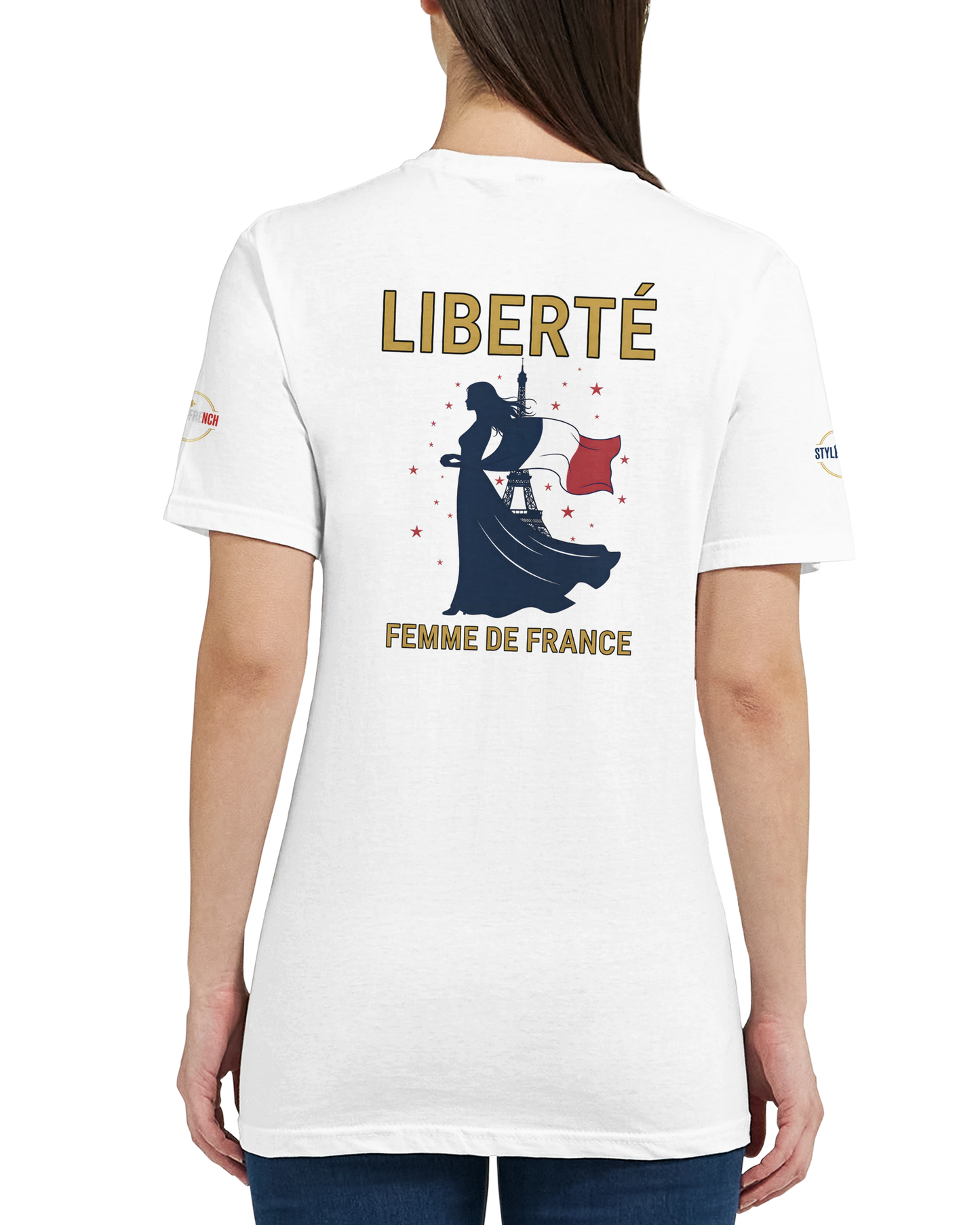 T-shirt Femme Liberté - Coton Premium Semi-Ajusté