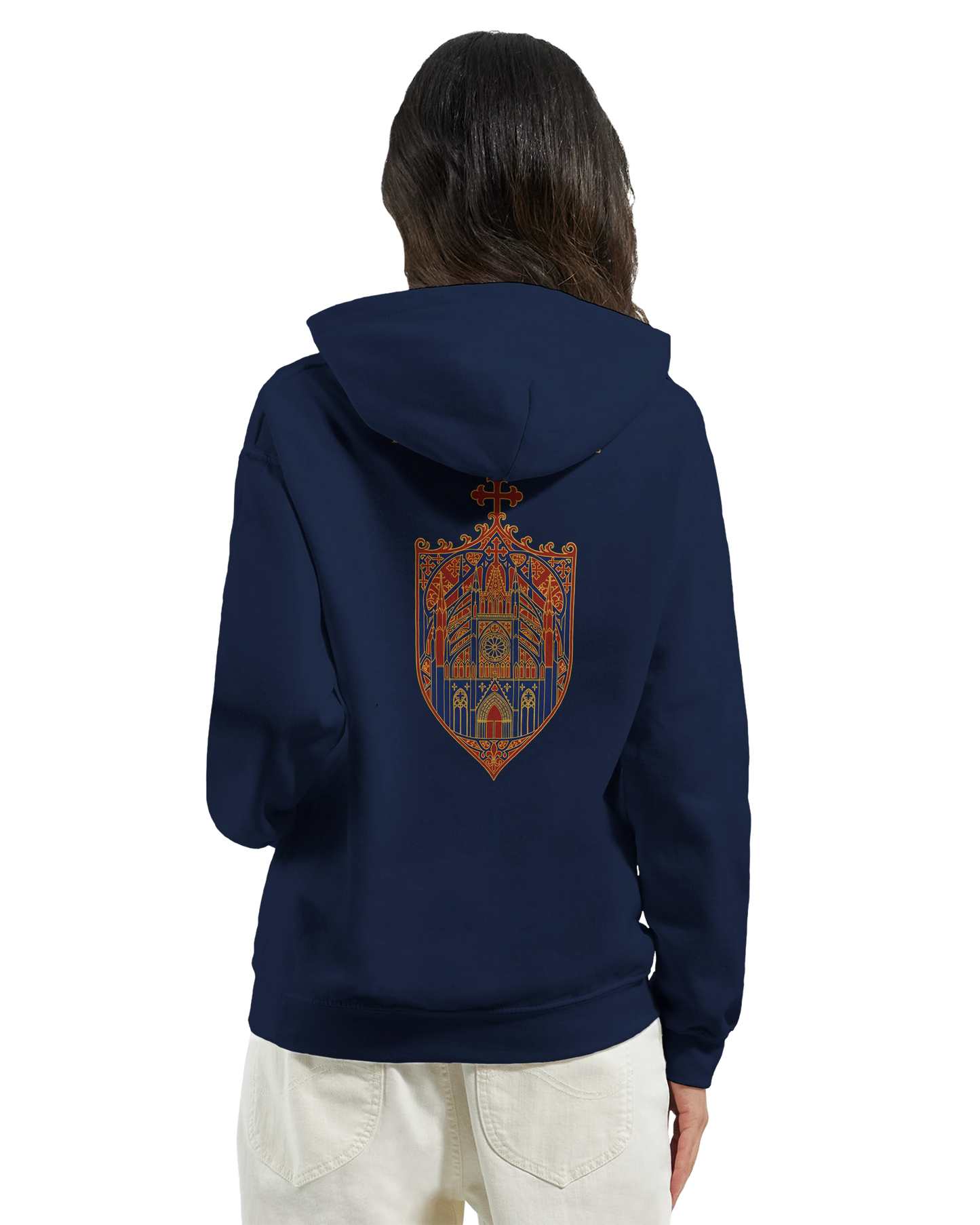 Sweat à capuche femme Rose Cathédrale – Confort Premium