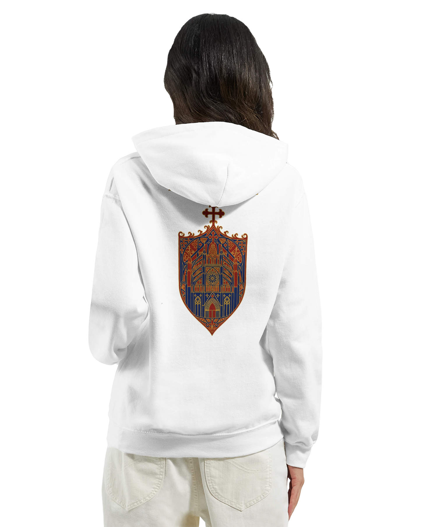 Sweat à capuche femme Rose Cathédrale – Confort Premium