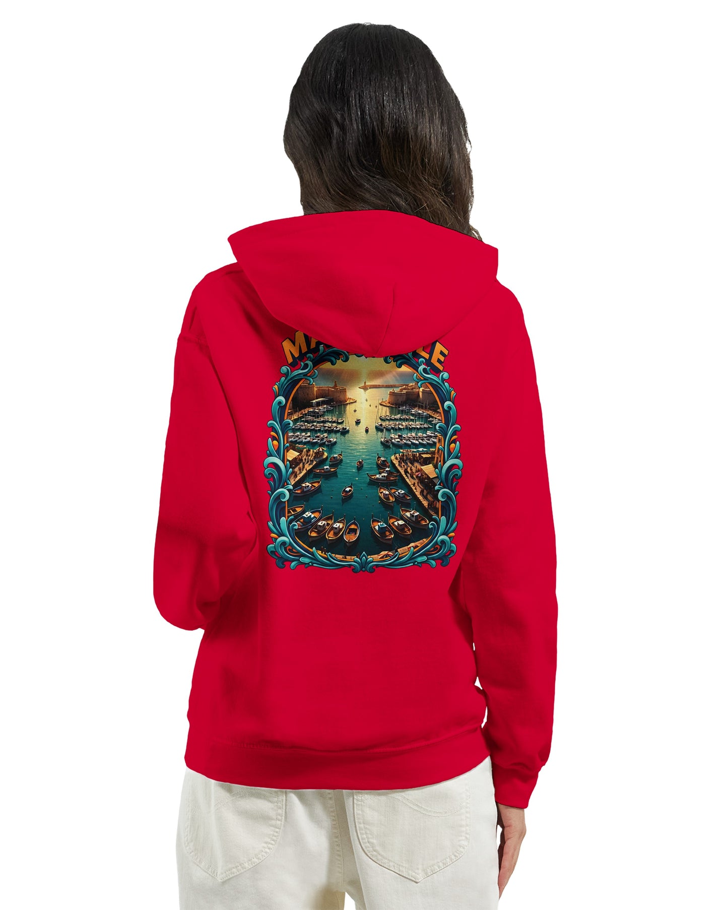 Sweat à capuche unisexe Marseille – Hoodie premium en coton mélangé
