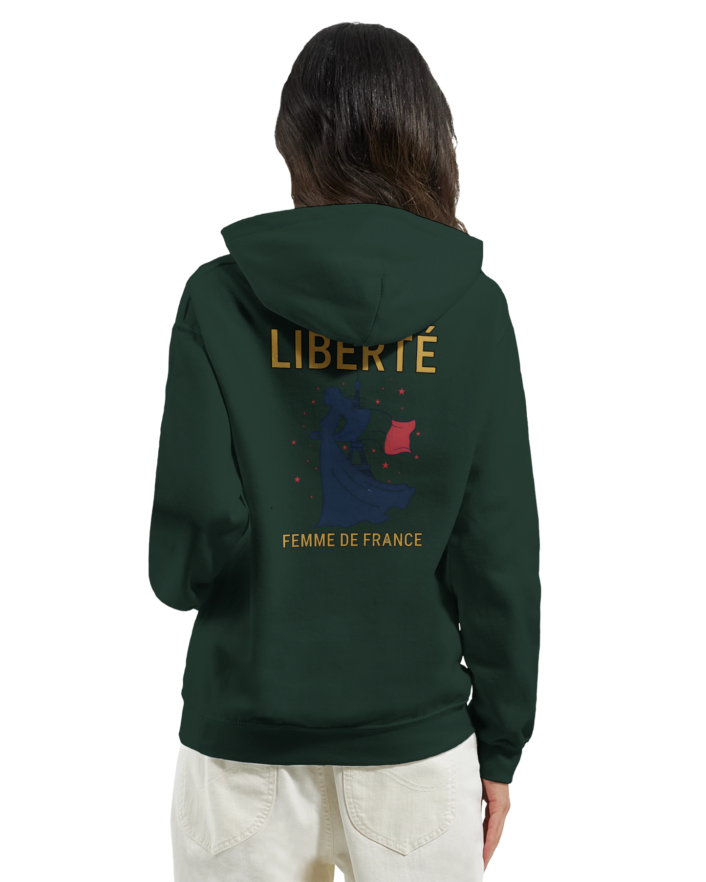 Sweat à Capuche Femme Liberté – Confort Premium et Design Élégant