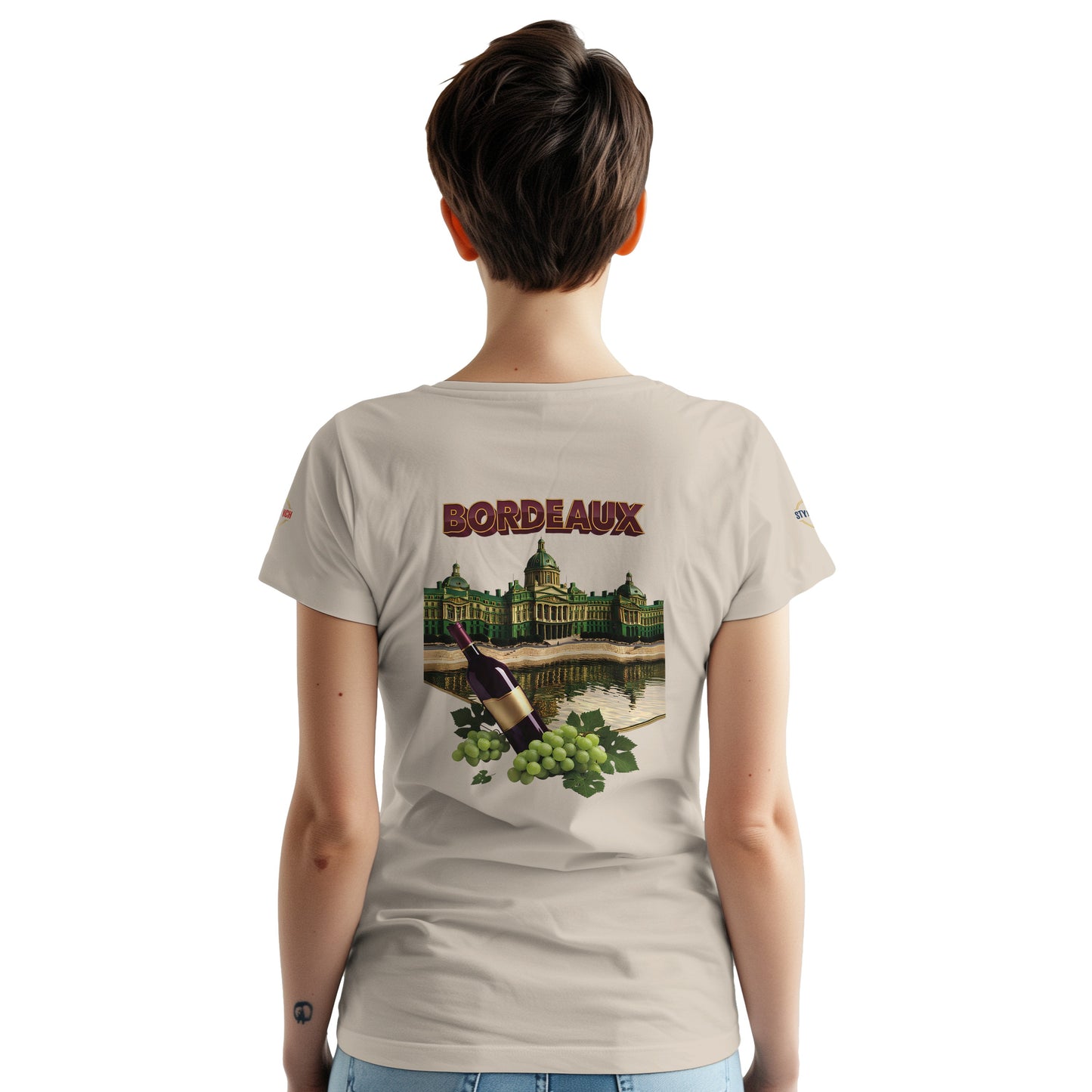 T-shirt Unisexe Bordeaux Ville de France – Coton Épais Premium