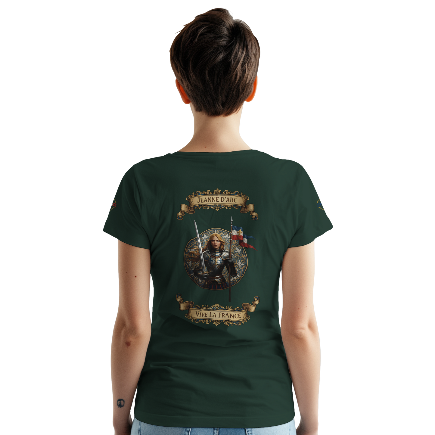 T-shirt Femme Jeanne d'Arc - Symbole Iconique en Coton Premium