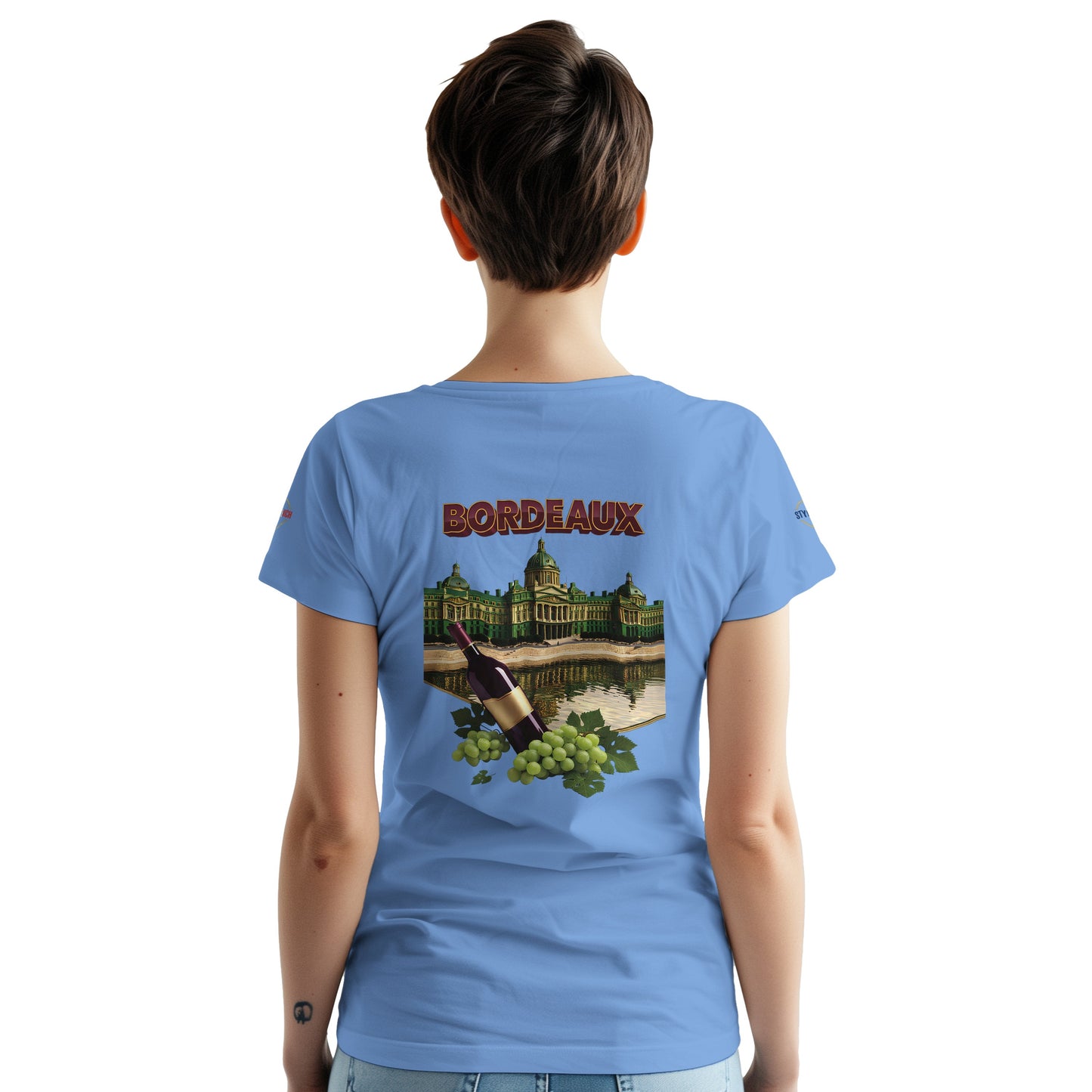 T-shirt Unisexe Bordeaux Ville de France – Coton Épais Premium