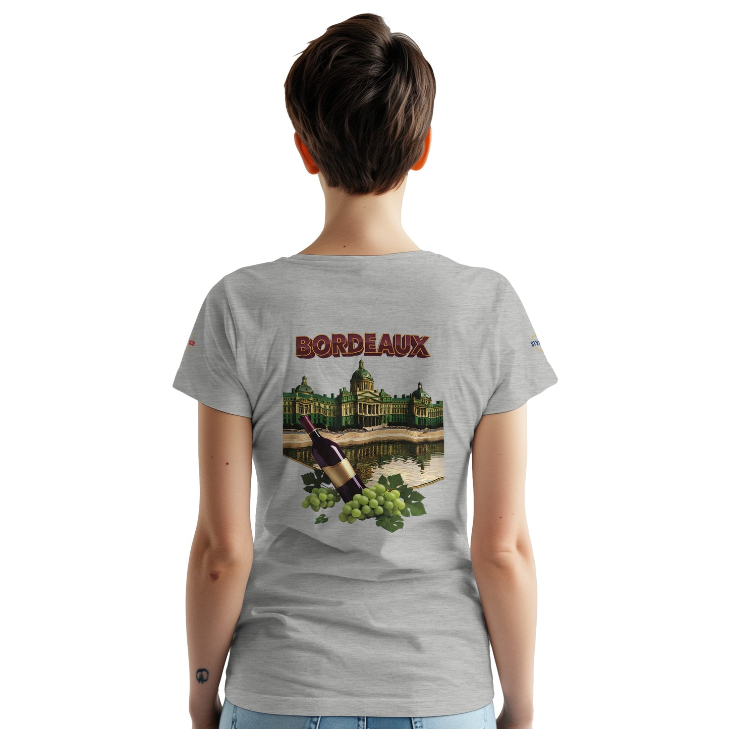 T-shirt Unisexe Bordeaux Ville de France – Coton Épais Premium