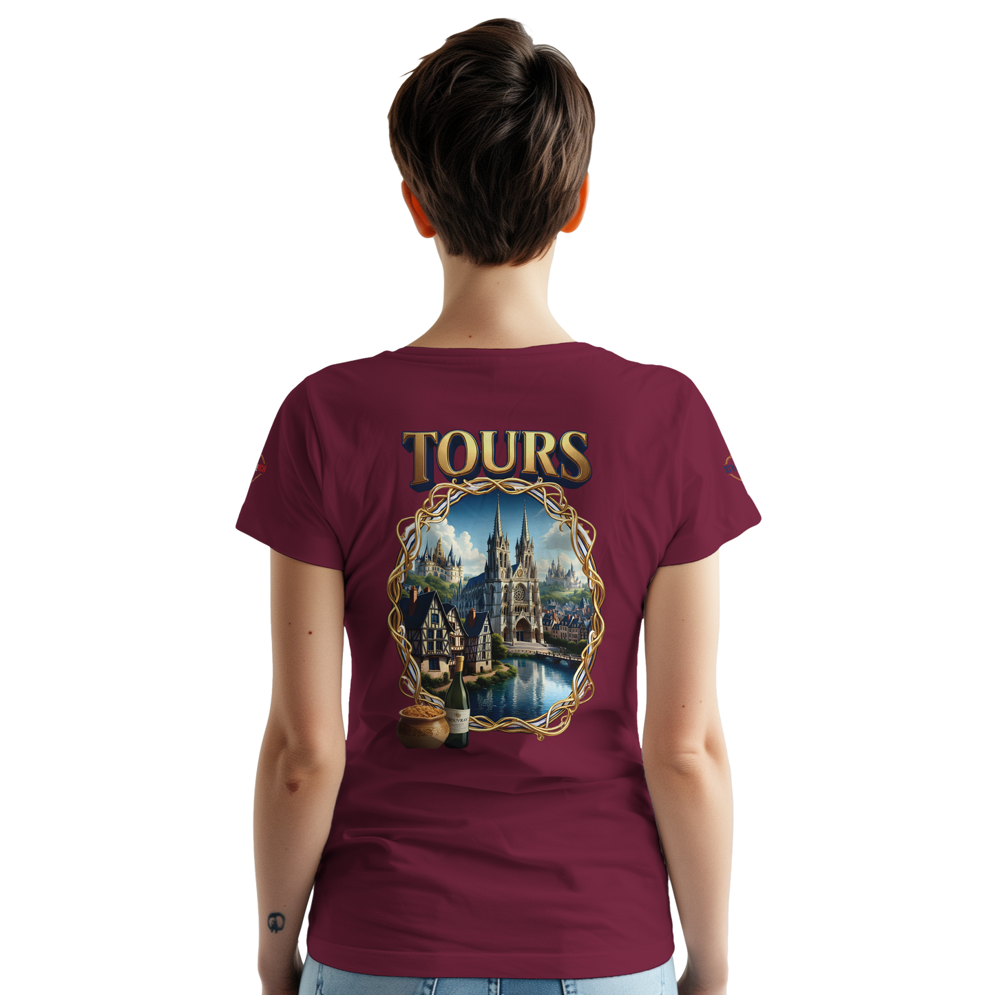 T-shirt Unisexe Tours Ville de France – Coton Épais Premium