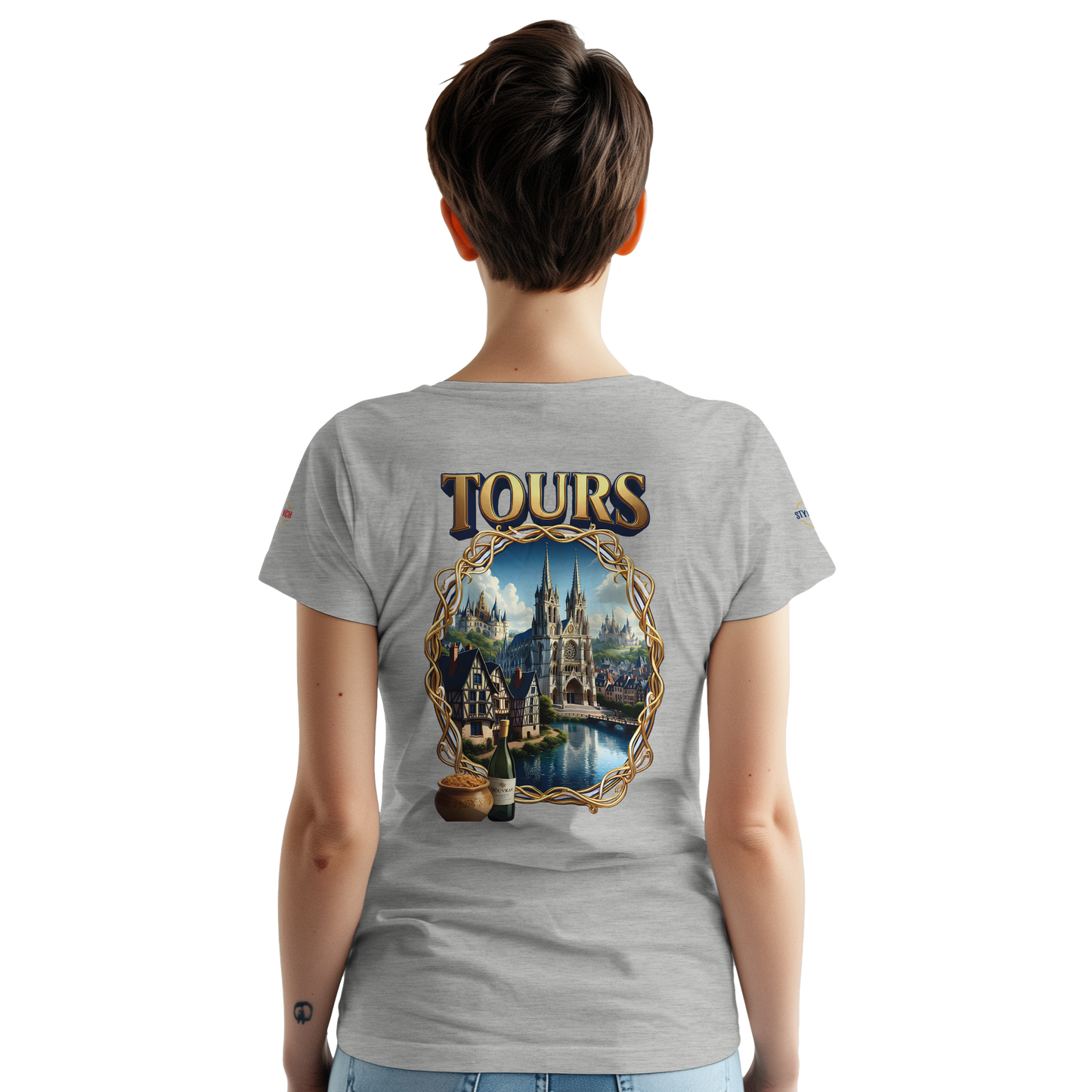 T-shirt Unisexe Tours Ville de France – Coton Épais Premium