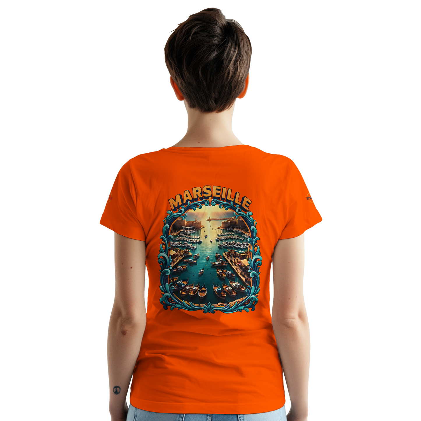 T-shirt Unisexe Marseille – Coton Épais à Coupe Classique