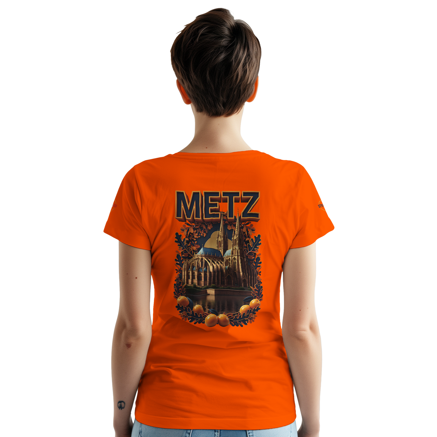 T-shirt Unisexe Metz - Design Ville de France en Coton Épais