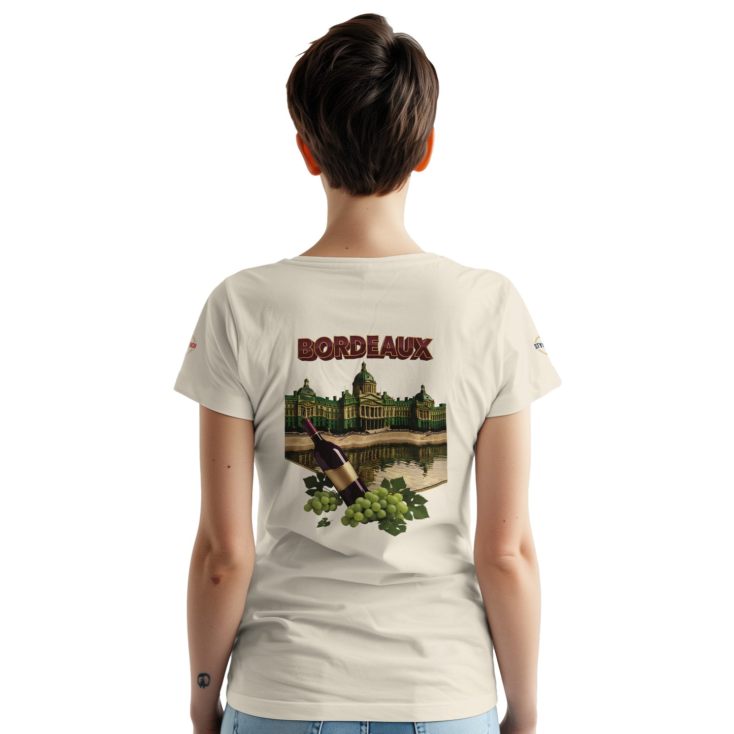 T-shirt Unisexe Bordeaux Ville de France – Coton Épais Premium
