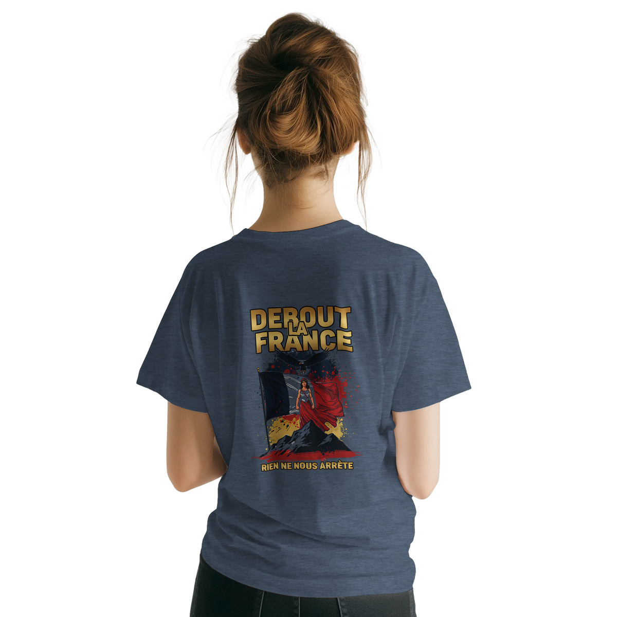 T-shirt Femme Debout la France – Coton Premium