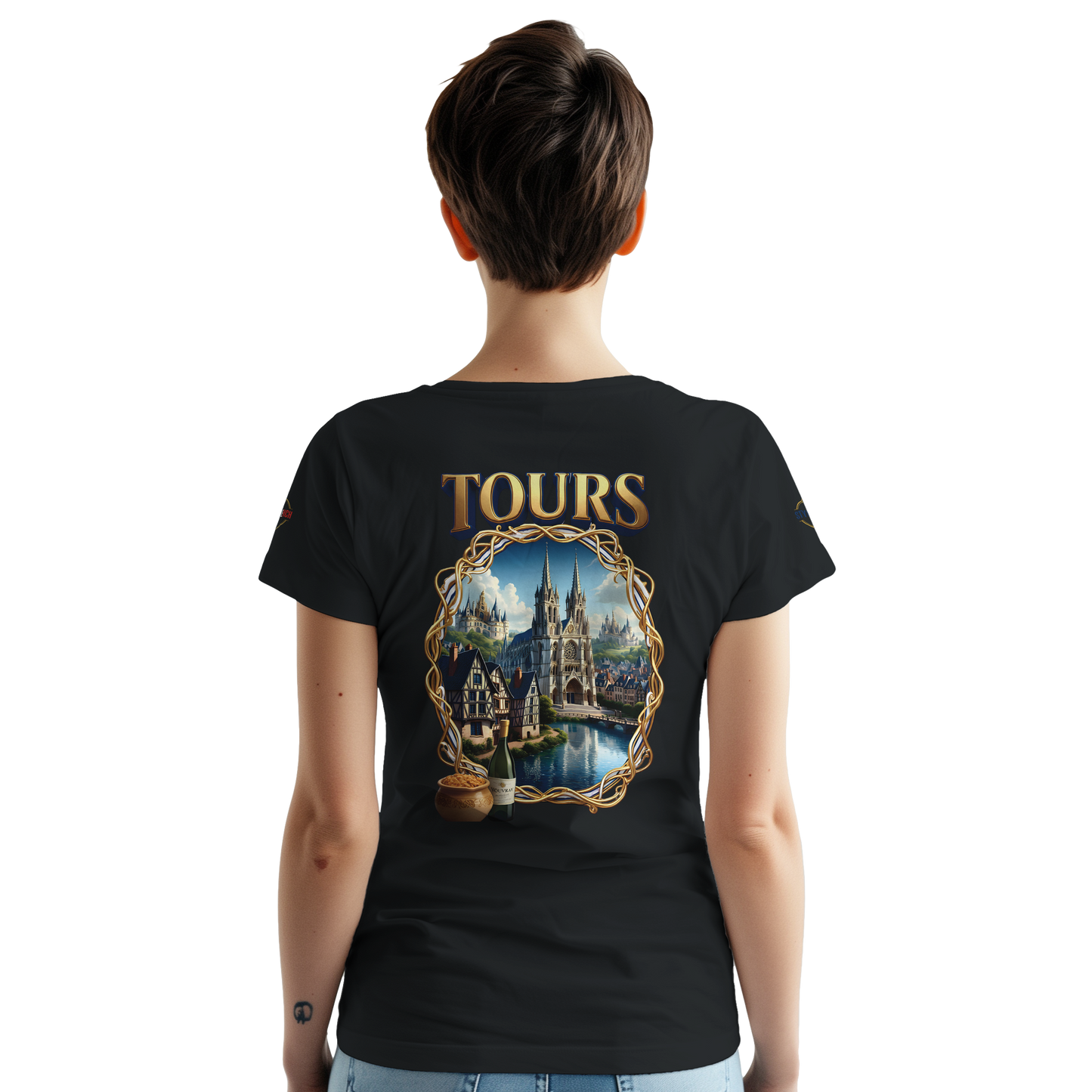 T-shirt Unisexe Tours Ville de France – Coton Épais Premium
