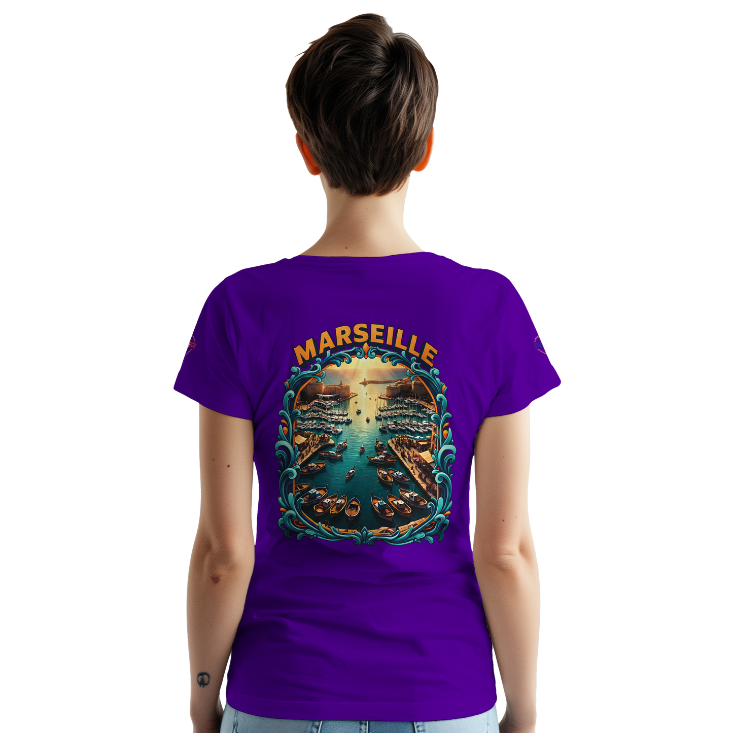 T-shirt Unisexe Marseille – Coton Épais à Coupe Classique