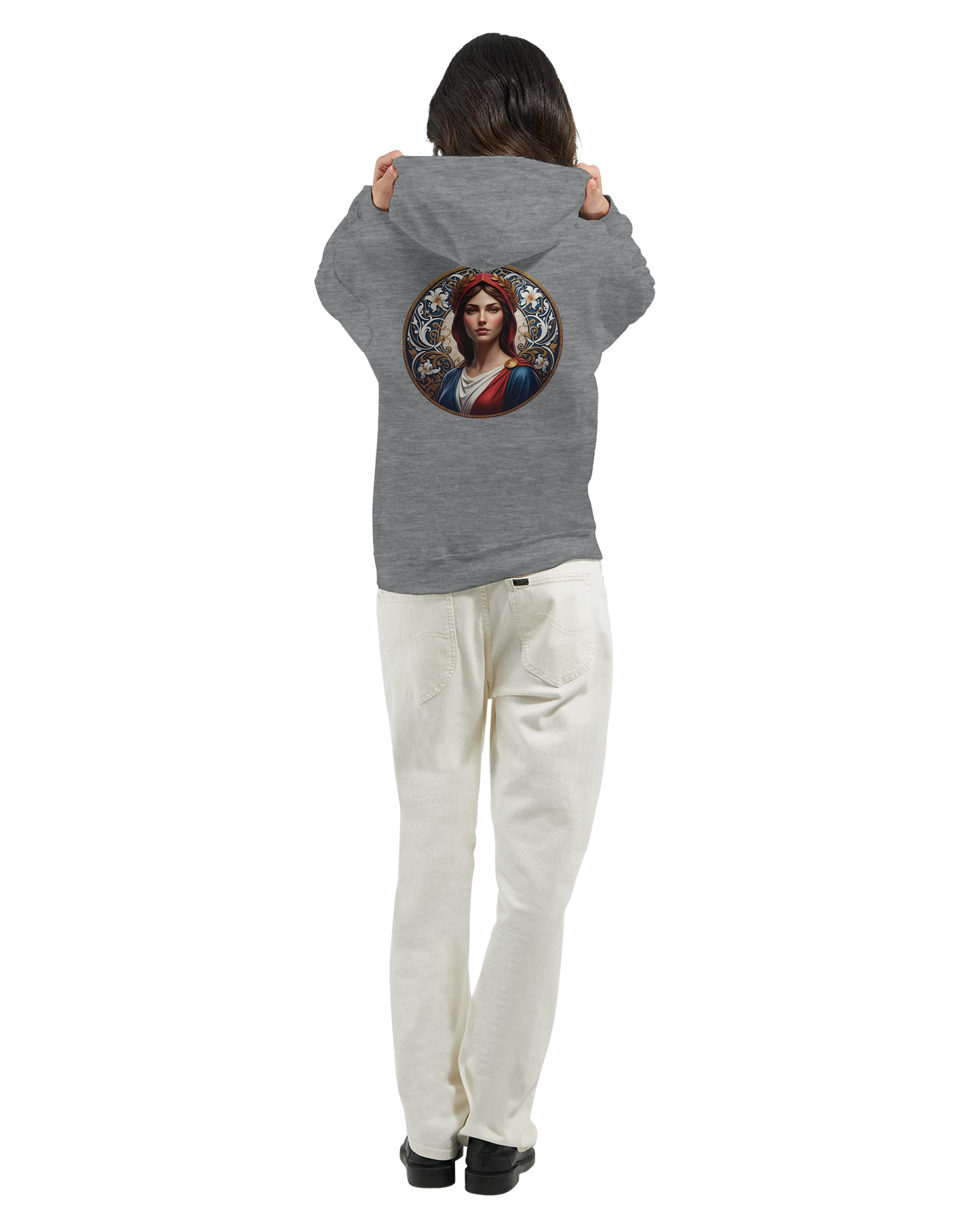 Sweat à capuche femme Marianne - Hoodie en coton et polyester