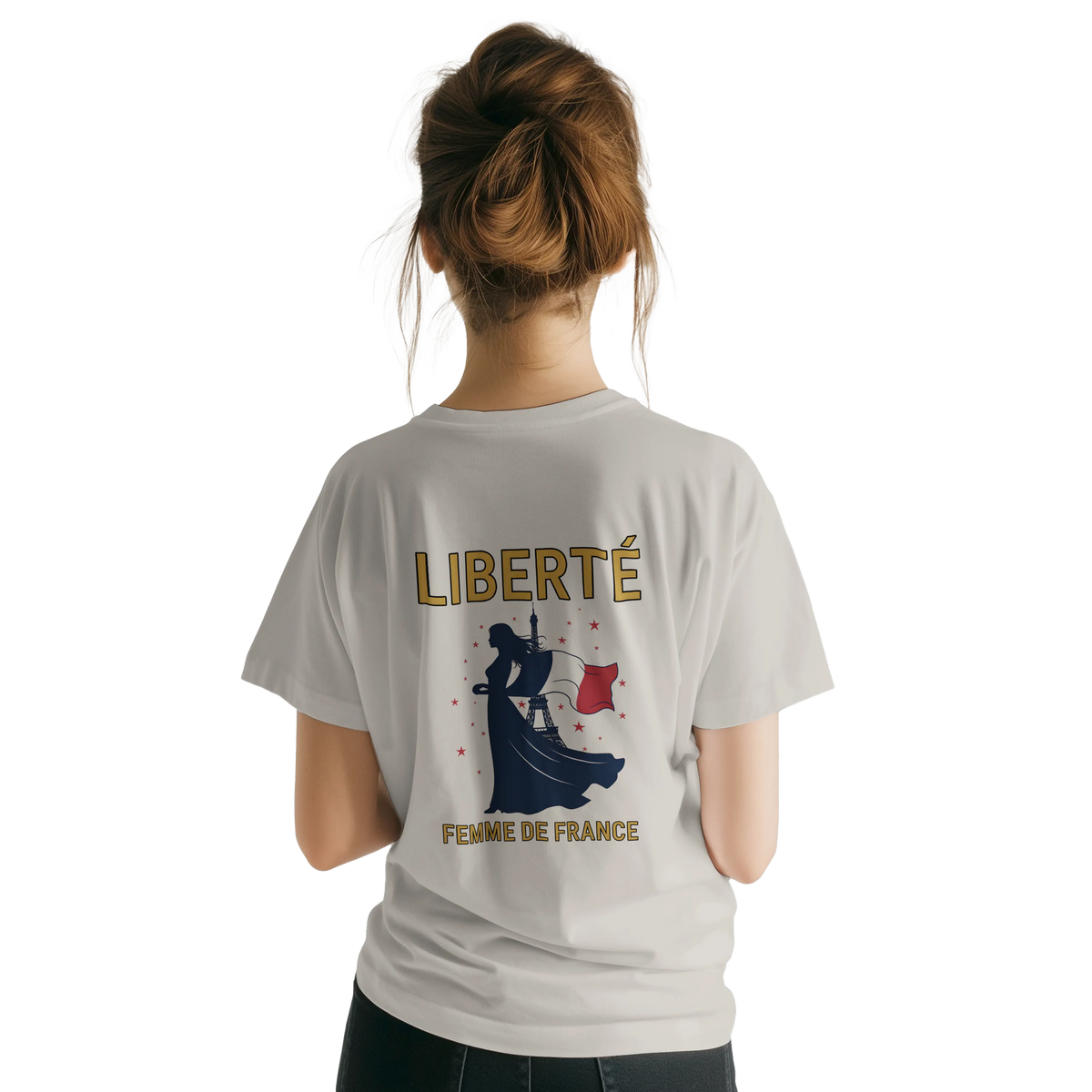 T-shirt Femme Liberté Classique – Col Ras du Cou Gildan 64000