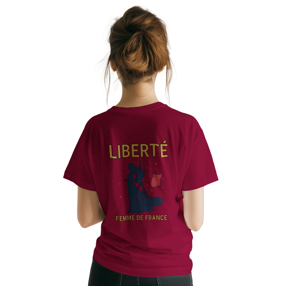 T-shirt Femme Liberté Classique – Col Ras du Cou Gildan 64000