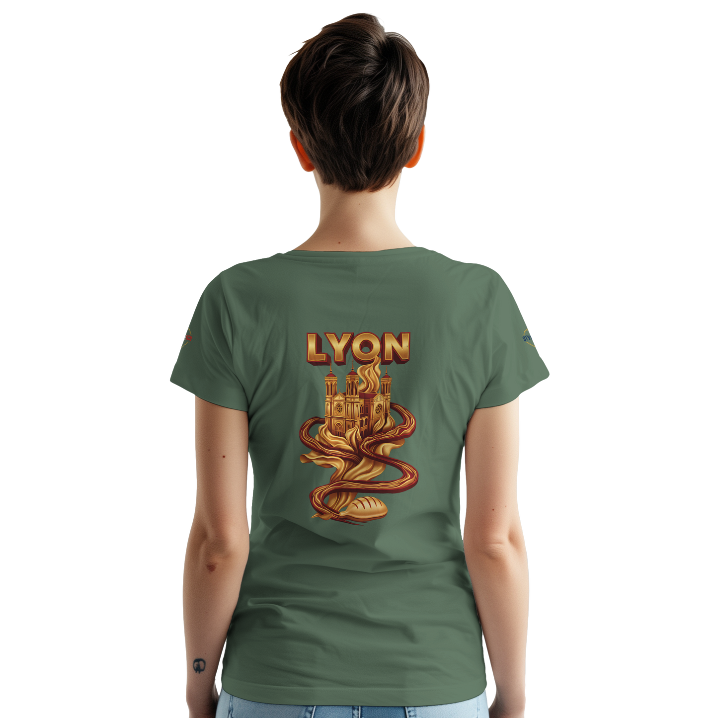 T-Shirt Unisexe Lyon - Design Ville de France - 100% Coton