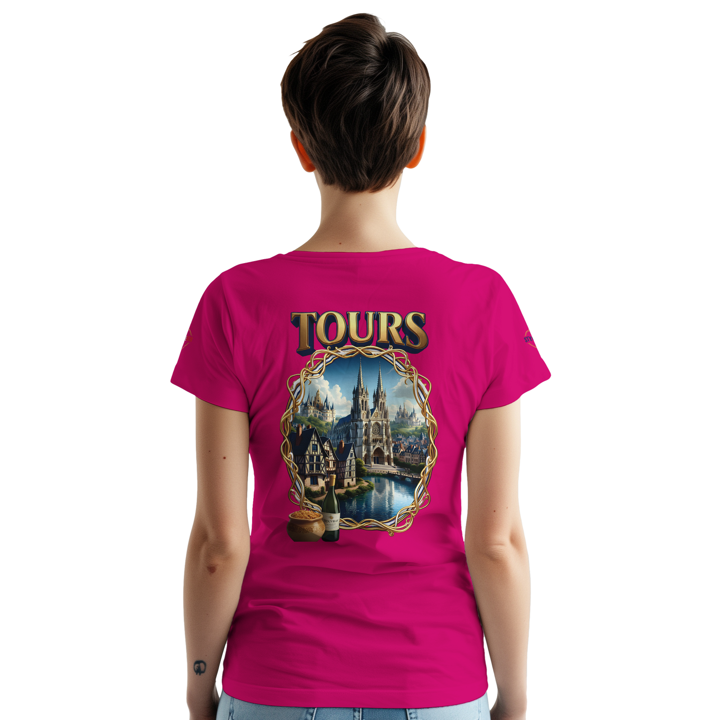 T-shirt Unisexe Tours Ville de France – Coton Épais Premium
