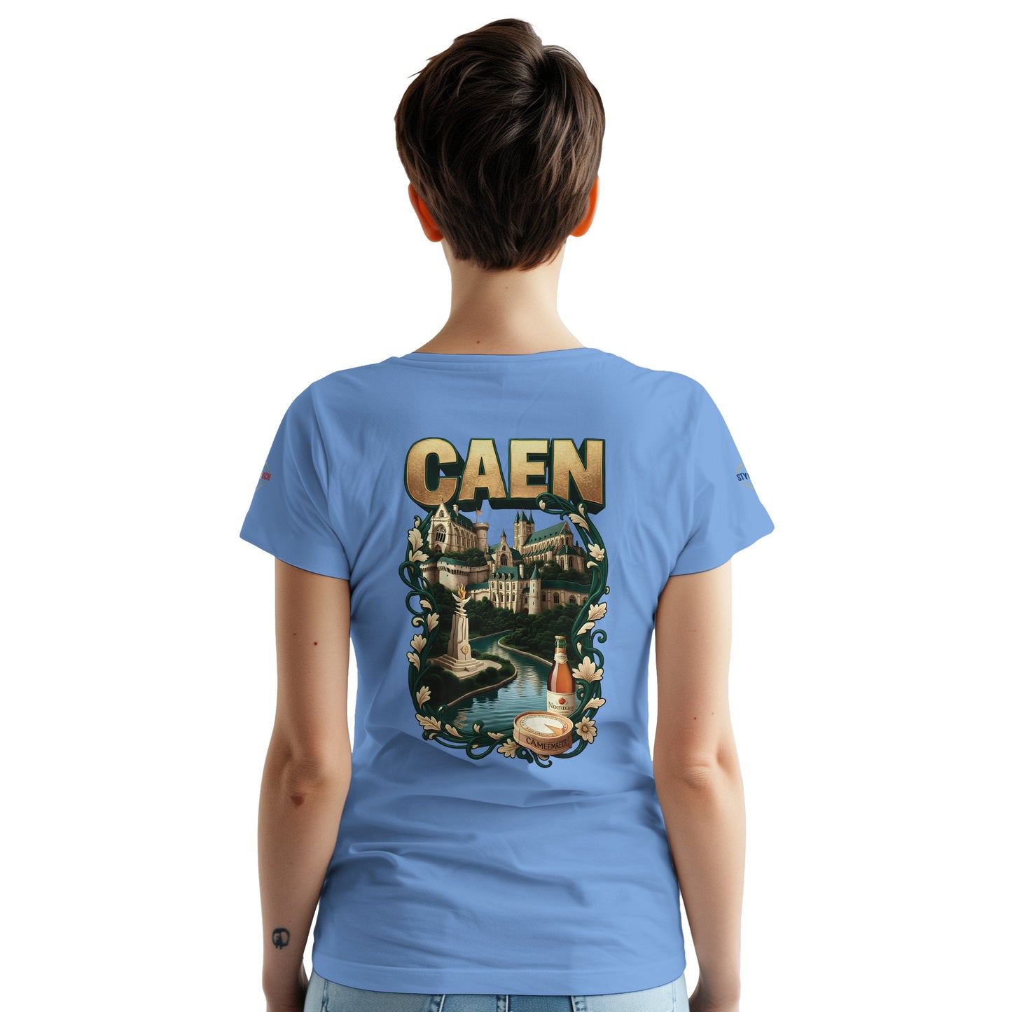 T-shirt Unisexe Caen - Ville de France - Design Classique en Coton