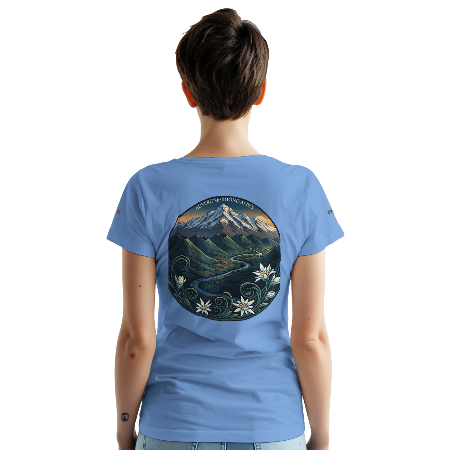 T-Shirt  Auvergne -Rhône -Alpes – Coupe Confortable et Durable