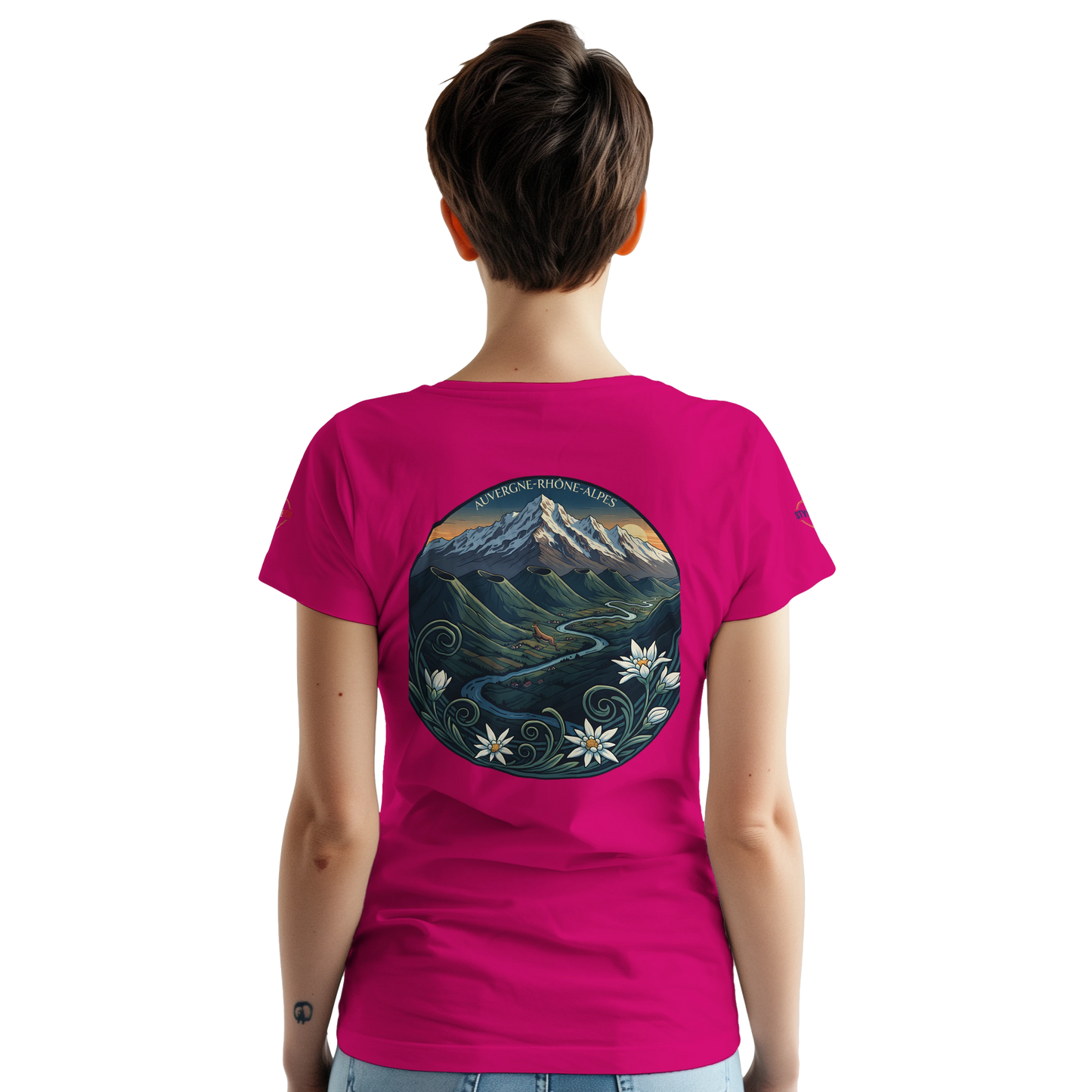T-Shirt  Auvergne -Rhône -Alpes – Coupe Confortable et Durable