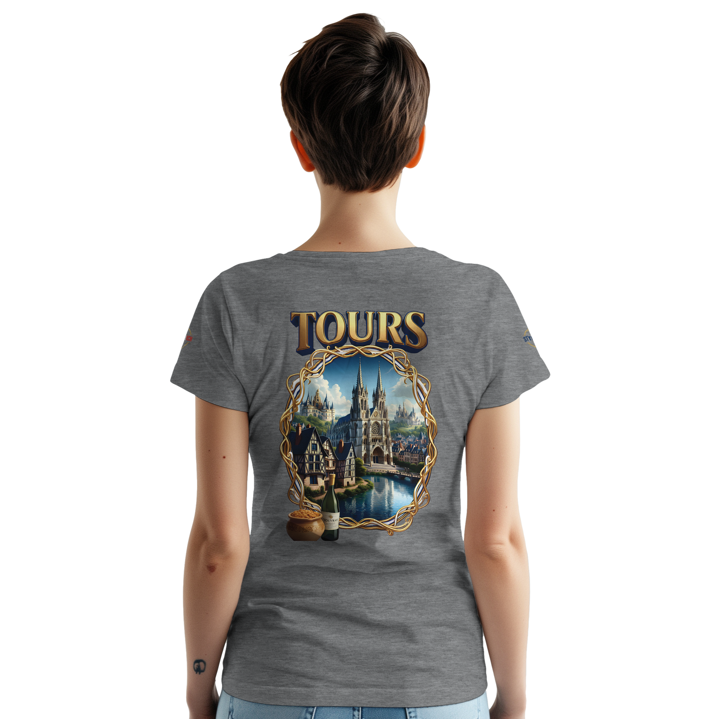 T-shirt Unisexe Tours Ville de France – Coton Épais Premium