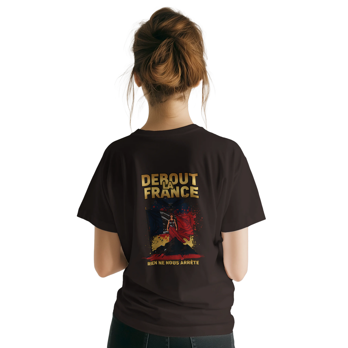 T-shirt Femme Debout la France – Coton Premium