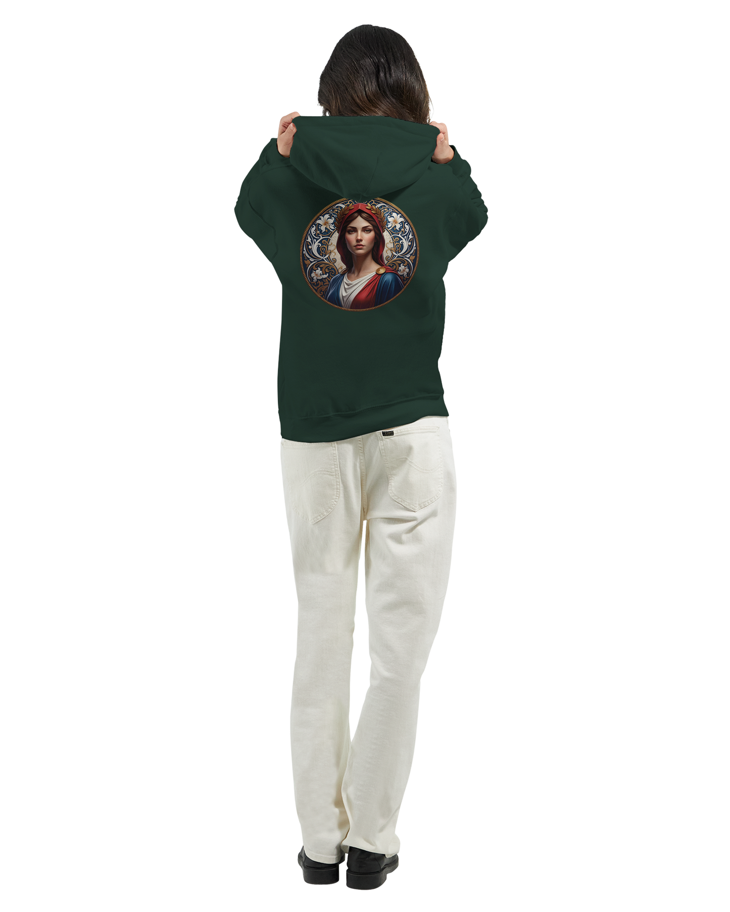 Sweat à capuche femme Marianne - Hoodie en coton et polyester
