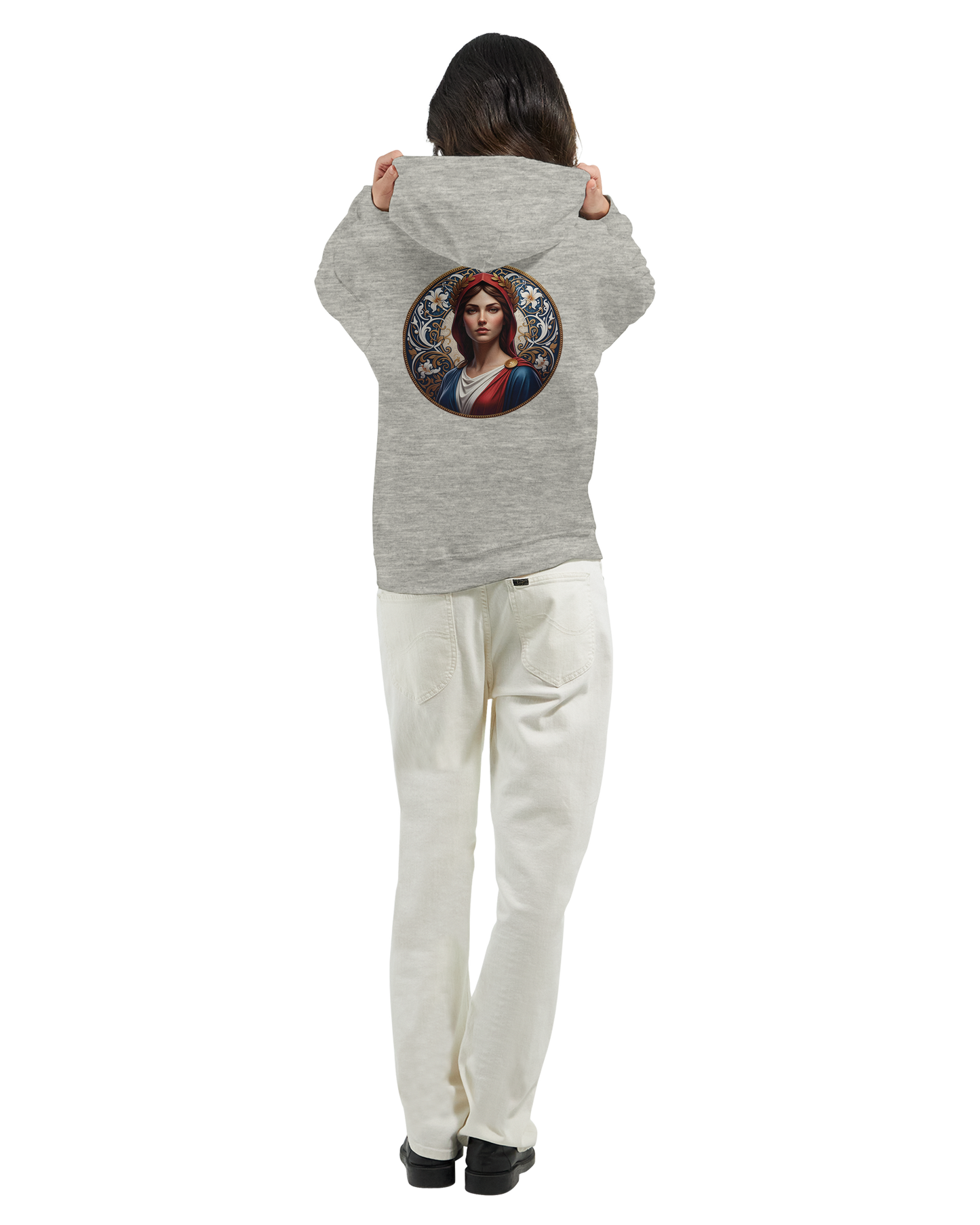 Sweat à capuche femme Marianne - Hoodie en coton et polyester