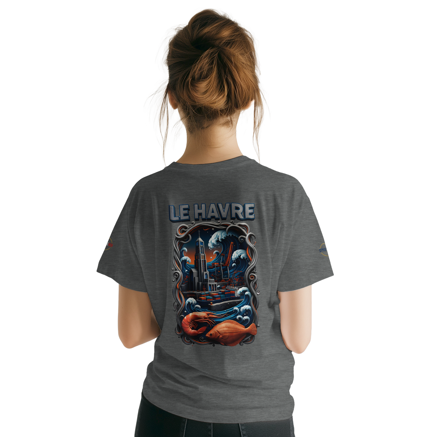 T-shirt Unisexe Le Havre – Coton Doux Premium pour Impression DTG