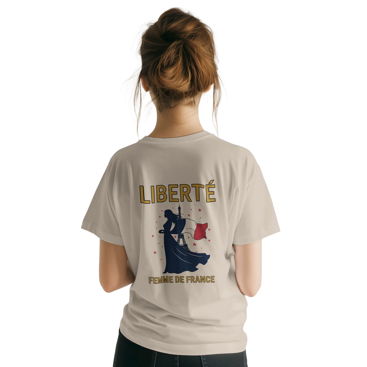 T-shirt Femme Liberté Classique – Col Ras du Cou Gildan 64000