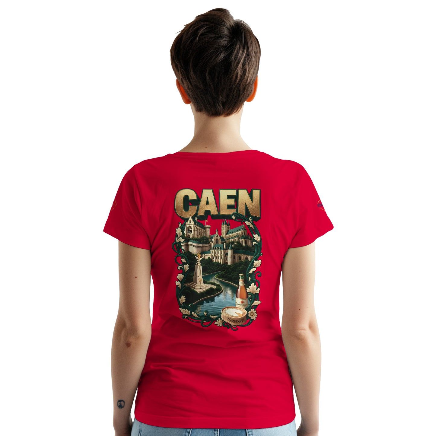 T-shirt Unisexe Caen - Ville de France - Design Classique en Coton