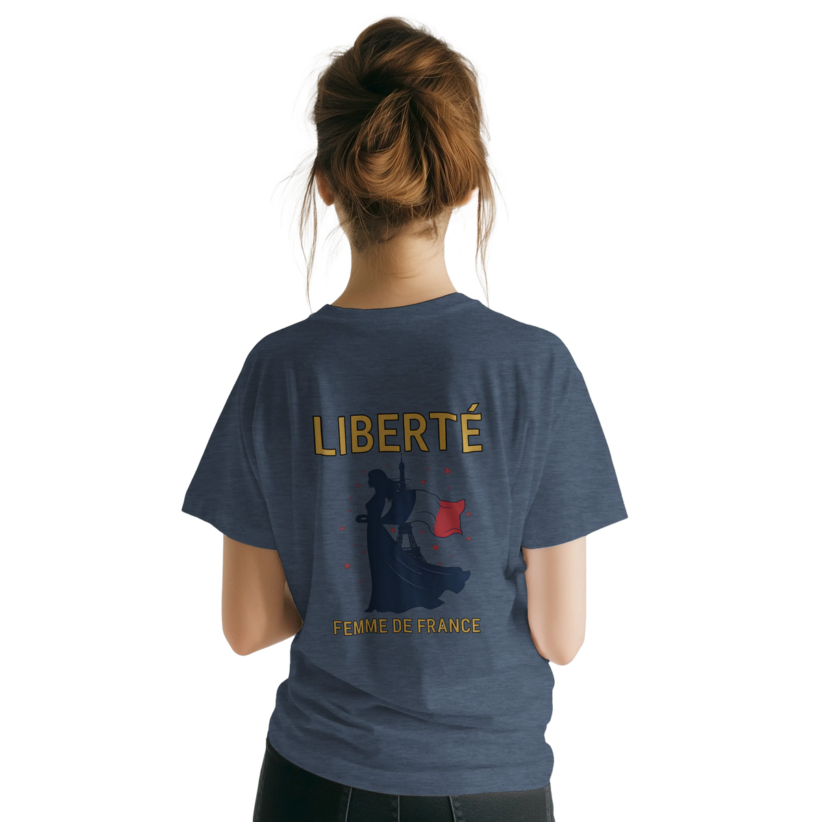 T-shirt Femme Liberté Classique – Col Ras du Cou Gildan 64000