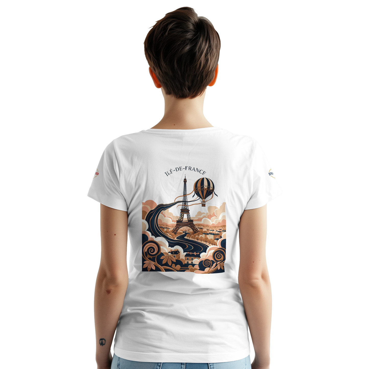 T-shirt Unisexe Île-de-France – Coton Épais à Coupe Classique