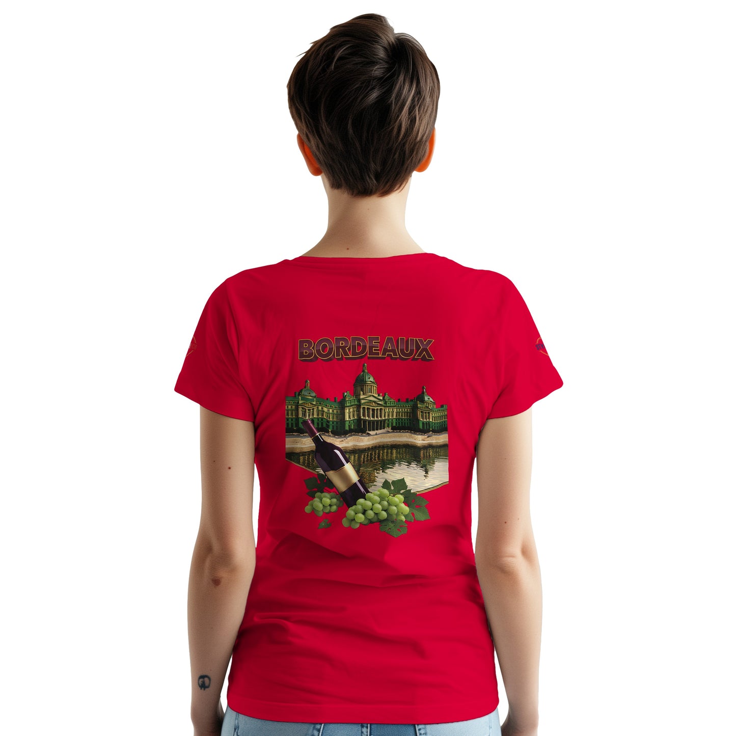 T-shirt Unisexe Bordeaux Ville de France – Coton Épais Premium