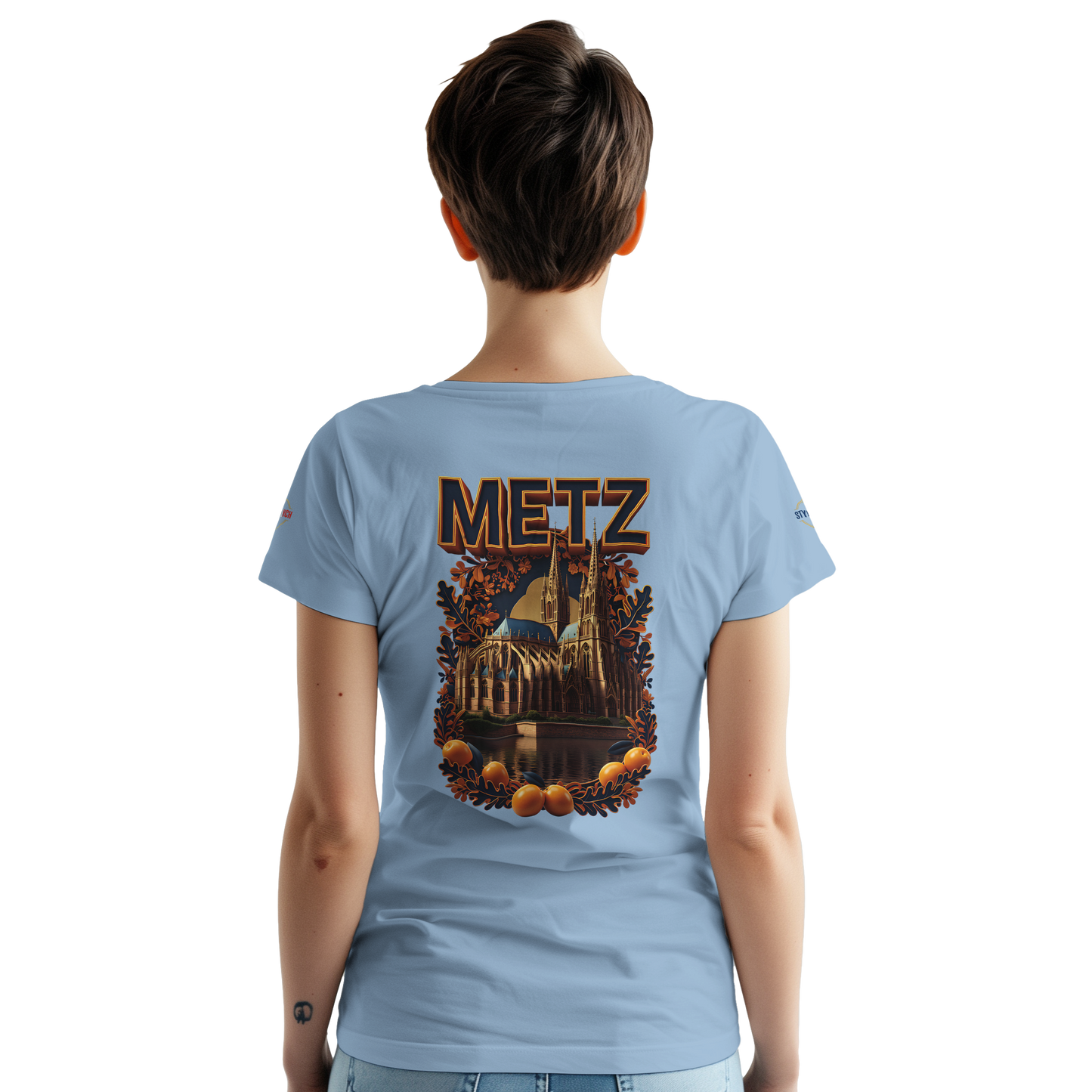 T-shirt Unisexe Metz - Design Ville de France en Coton Épais