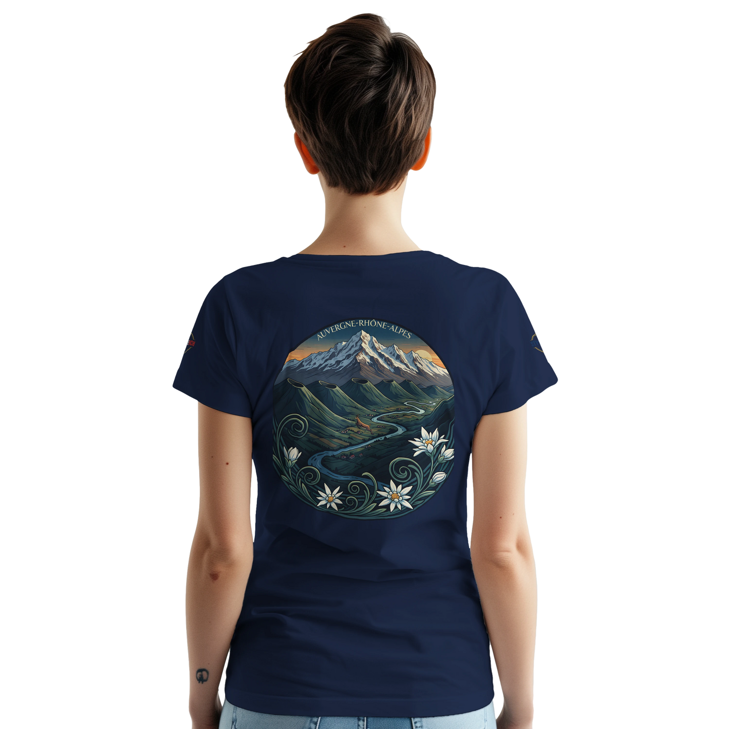 T-Shirt  Auvergne -Rhône -Alpes – Coupe Confortable et Durable