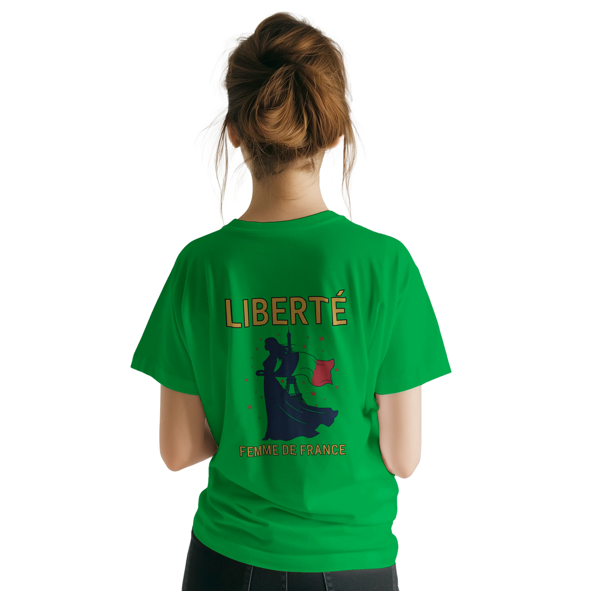 T-shirt Femme Liberté Classique – Col Ras du Cou Gildan 64000