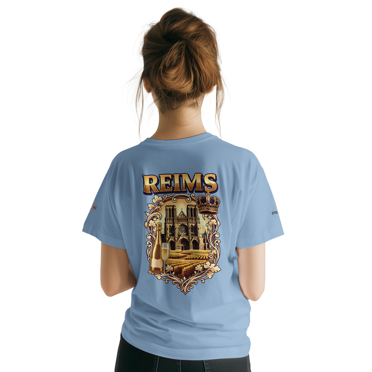 T-shirt Unisexe Reims - Ville de France - Design Premium