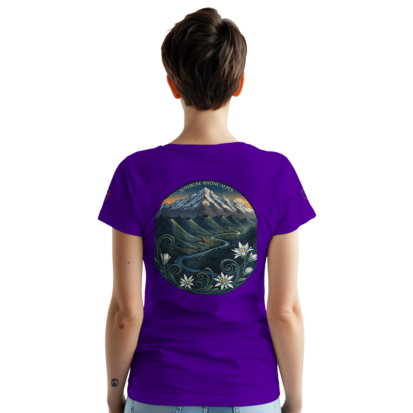 T-Shirt  Auvergne -Rhône -Alpes – Coupe Confortable et Durable
